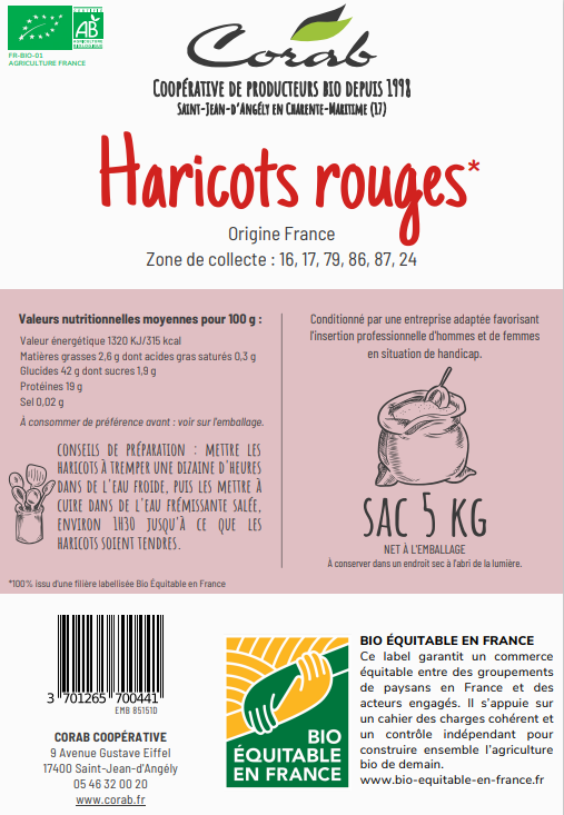 Haricots rouges bio - 2