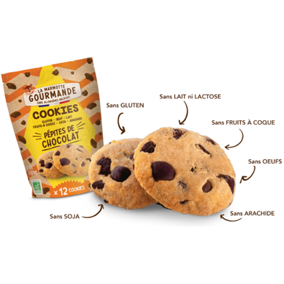 La Marmotte Gourmande -- Cookies poire cacao sans allergène - 150 g